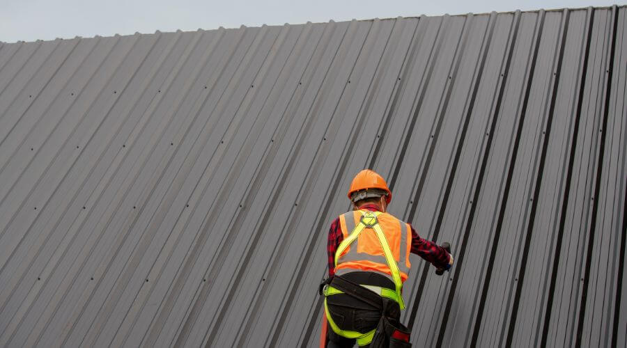 Professional metal roof installation services in Claremont, MN